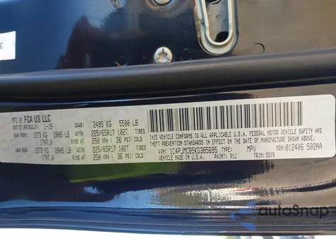 2019 Jeep Cherokee Latitude 4X4 из США, поврежденный, VIN 1C4PJMCB5KD385695